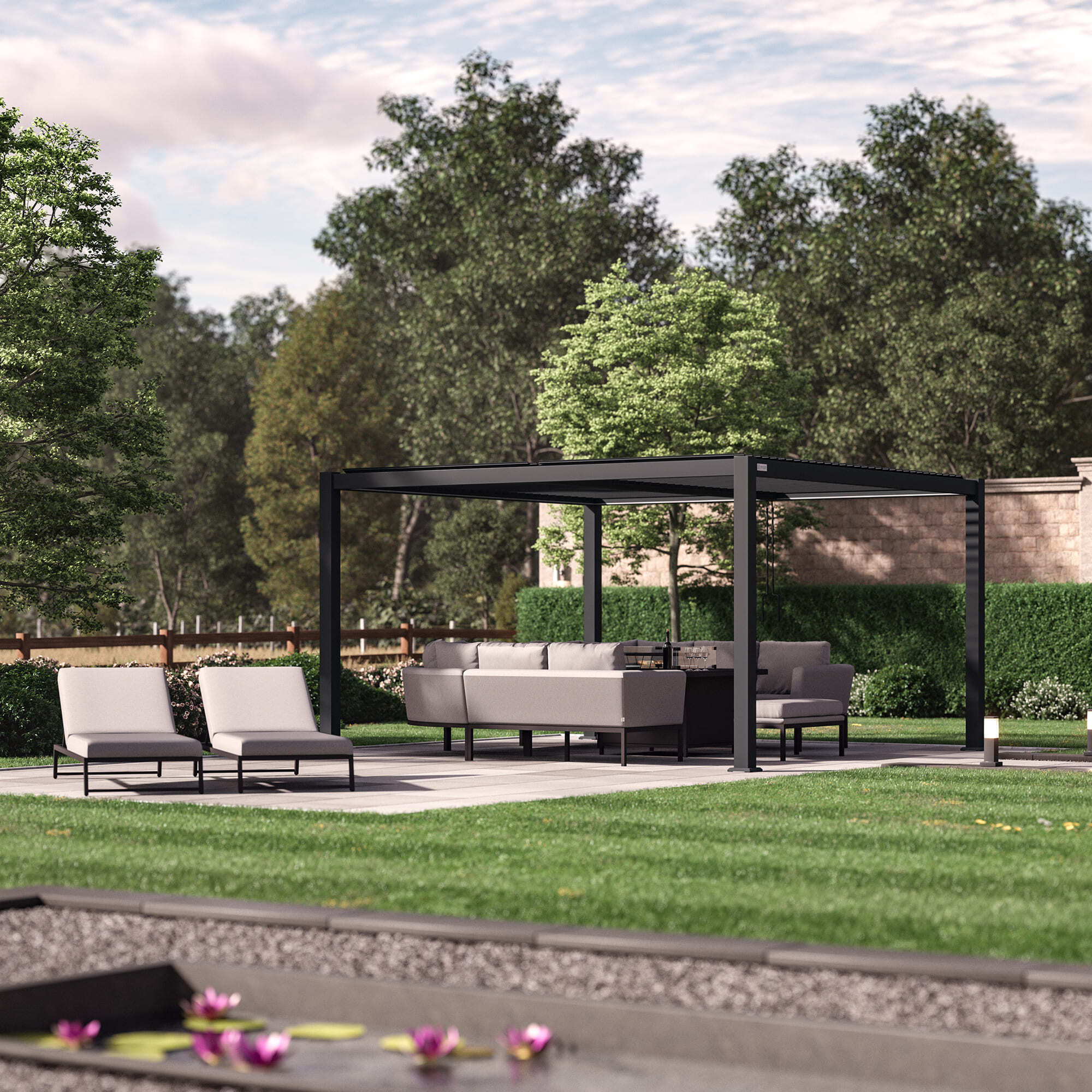 Como Pergola 4m x 4m LED Frame