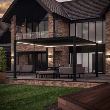 Como Pergola 4m x 4m -Frame LED  - 3