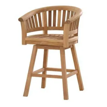 Half moon swivel bar chair