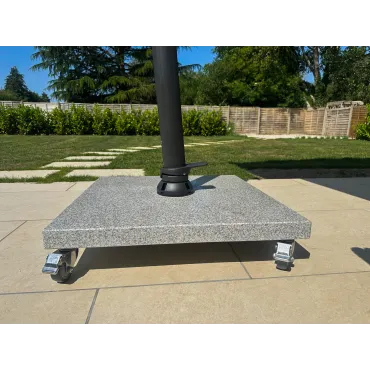 Sicily 3M Square Cantilever Parasol With LED Lights