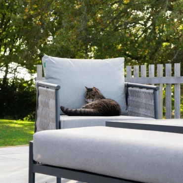 Sophia 3 Seater Rattan Aluminium Lounge Dining Set with 2 Armchairs Bench - Rising Table