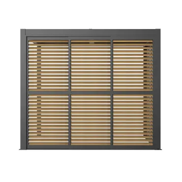 Como Pergola Sliding Louvre Panel Door 3m
