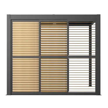 Como Pergola Sliding Louvre Panel Door 3m