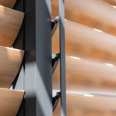 Como Pergola Sliding Louvre Panel Door 3m