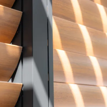 Como Pergola Sliding Louvre Panel Door 3m