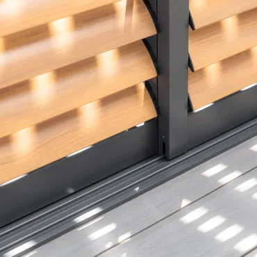 Como Pergola Sliding Louvre Panel Door 3m