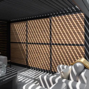 Como Pergola Sliding Louvre Panel Door 4m