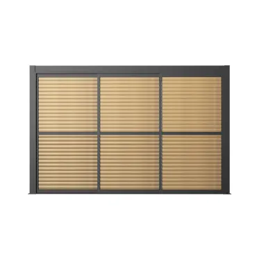 Como Pergola Sliding Louvre Panel Door 4m