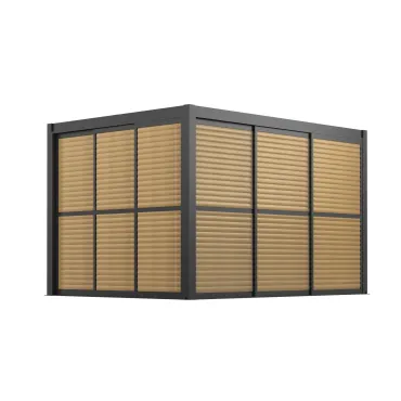 Como Pergola Sliding Louvre Panel Door 4m