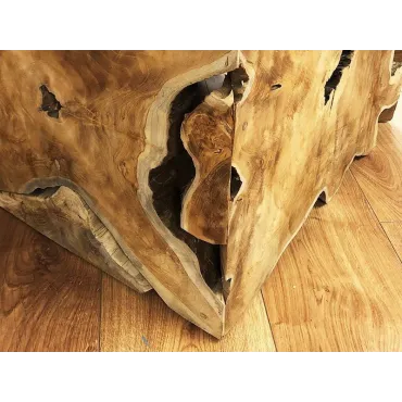 Reclaimed Teak Root Square Coffee Table