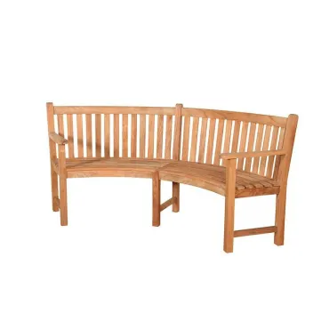 Contour Curved Bench With Arms