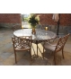 Casino Oval table & 4 chairs Set