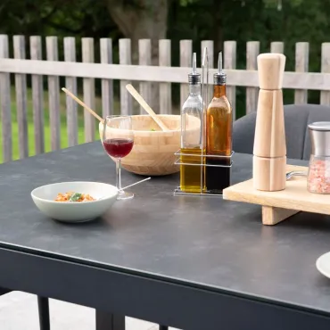Duke 8 Seat Rectangular Aluminium Dining
