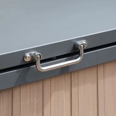 Aluminium Storage Box - Wood Effect