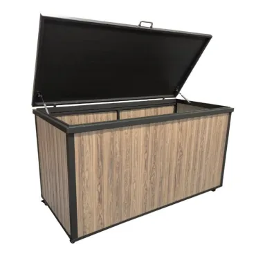 Aluminium Storage Box - Wood Effect