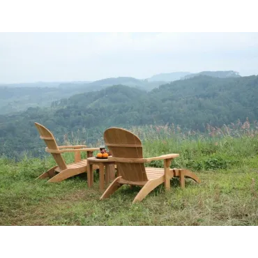Adirondack Chair & Footstool  - 1