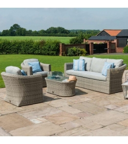 Oxford 3 Seat Set - With Firepit Coffee Table