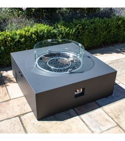 Gas Fire Pit Coffee Table Square