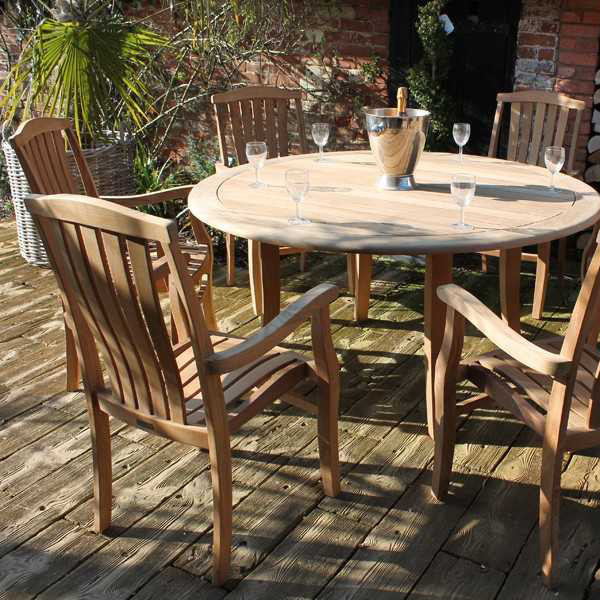 Westminster 6 Chair Dining Set - Certified Teak