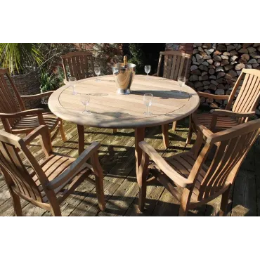 Westminster 6 Chair Dining Set - Certified Teak