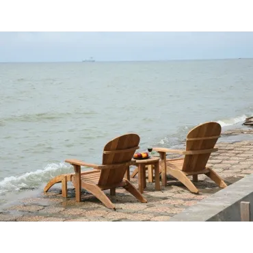 Adirondack Chair & Footstool  - 4