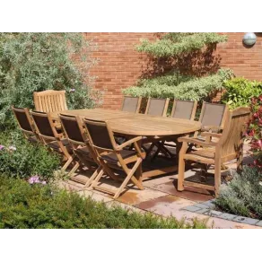 Chunky 3m Table & 10 Chair Set Certified