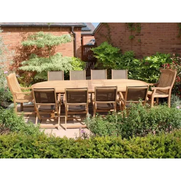Chunky 3m Table & 10 Chair Set Certified