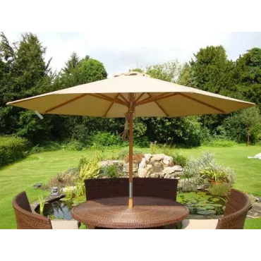 Diamond Teak parasol - 3m diameter