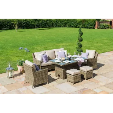Winchester Sofa Dining Set with Ice Bucket and Rising Table  - 1
