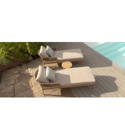Porto Rope Weave Double Sunlounger Set