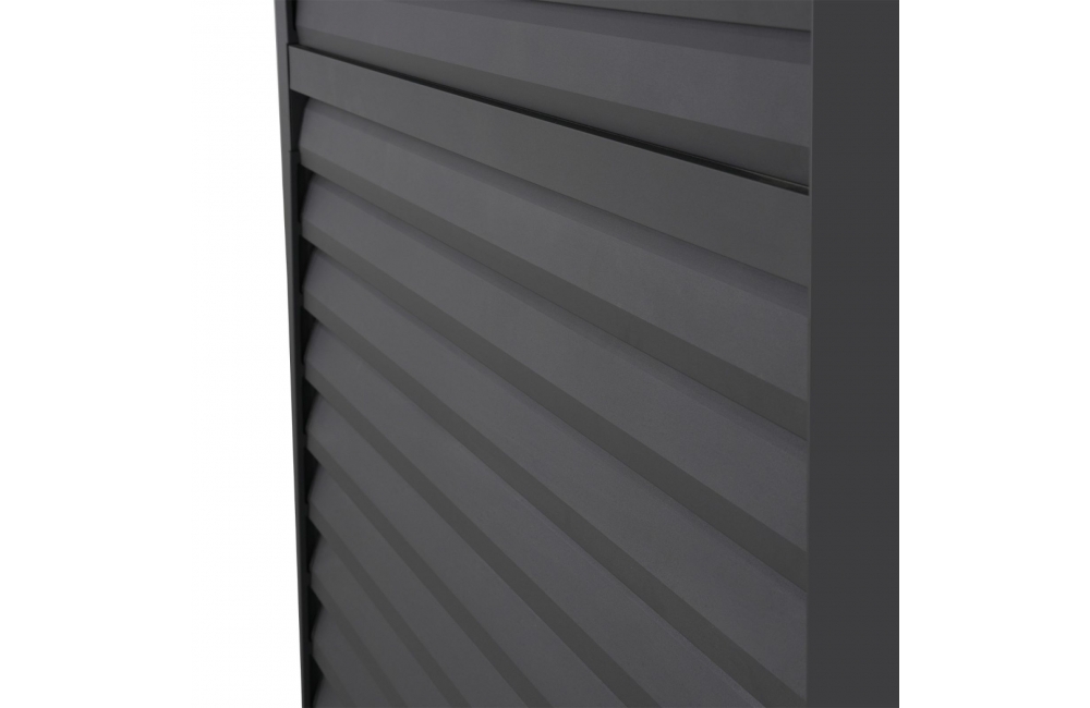 Aluminium Pergolas Titan 1. 2 Aluminium Louvres Adjustable Side Wall for 3.6m