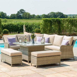 WINCHESTER SQUARE CORNER BENCH SET WITH RISING TABLE