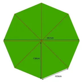 Parasol canopy - 270cm diameter
