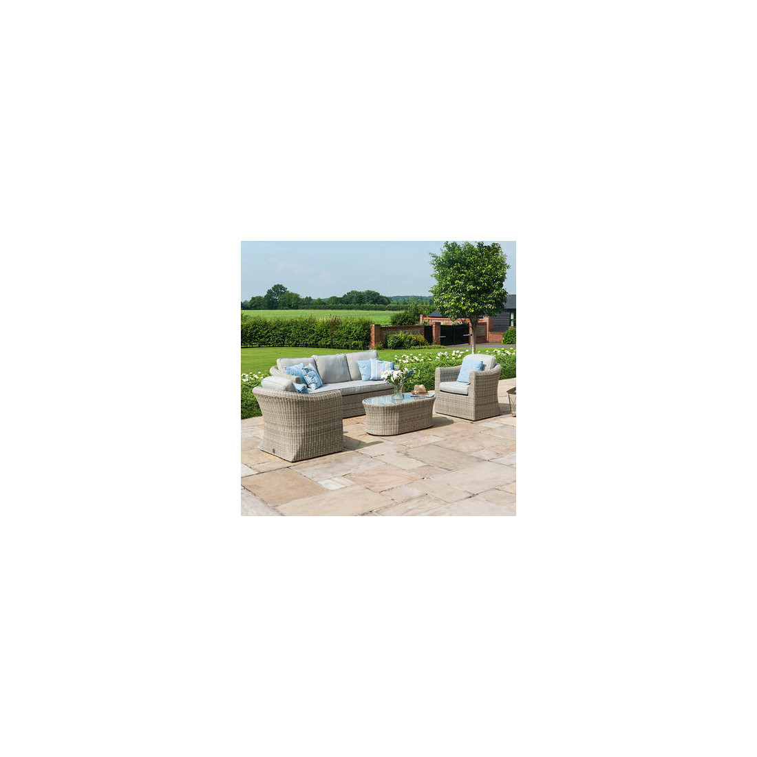 OXFORD 3 SEATER SOFA SET  - 12