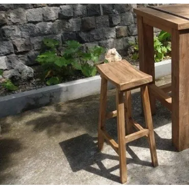 Reclaimed Teak Bar Stool x4