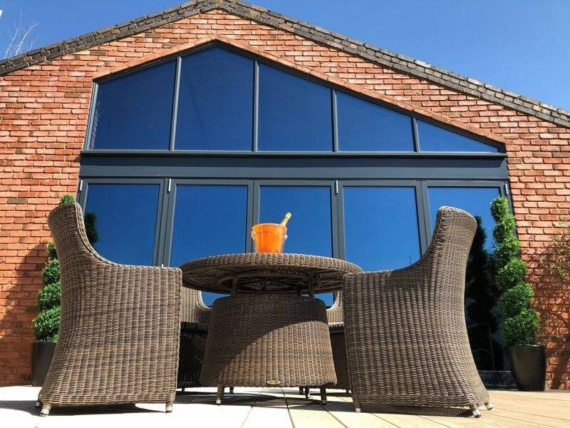 Seville 4 Chair Round Dining Set
