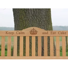 Bench Text Engraving