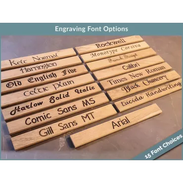 Bench Text Engraving