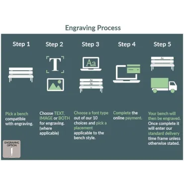 Bench Text Engraving