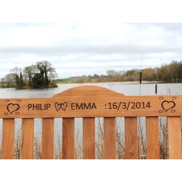 Bench Text Engraving