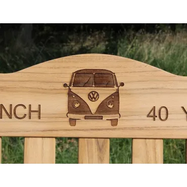 Bench Text Engraving