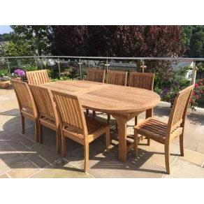 Winchester 8 Chair Chunky Extending Set
