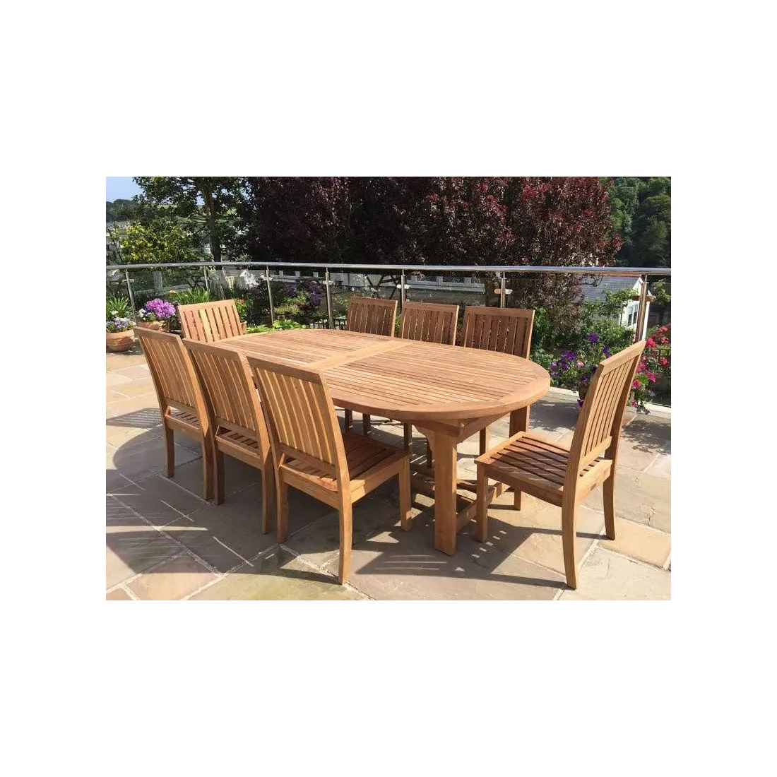 Winchester 8 Chair Chunky Extending Set Winchester 8 Chair Chunky Extending Set