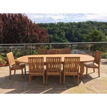 Winchester 8 Chair Chunky Extending Set