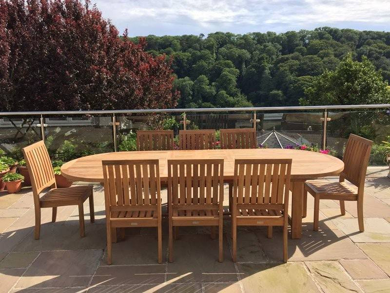 Winchester 8 Chair Chunky Extending Set