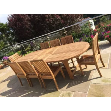 Winchester 8 Chair Chunky Extending Set