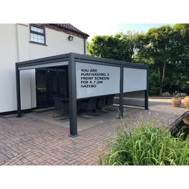 Galaxy Gazebo Front Screen - 7.2M