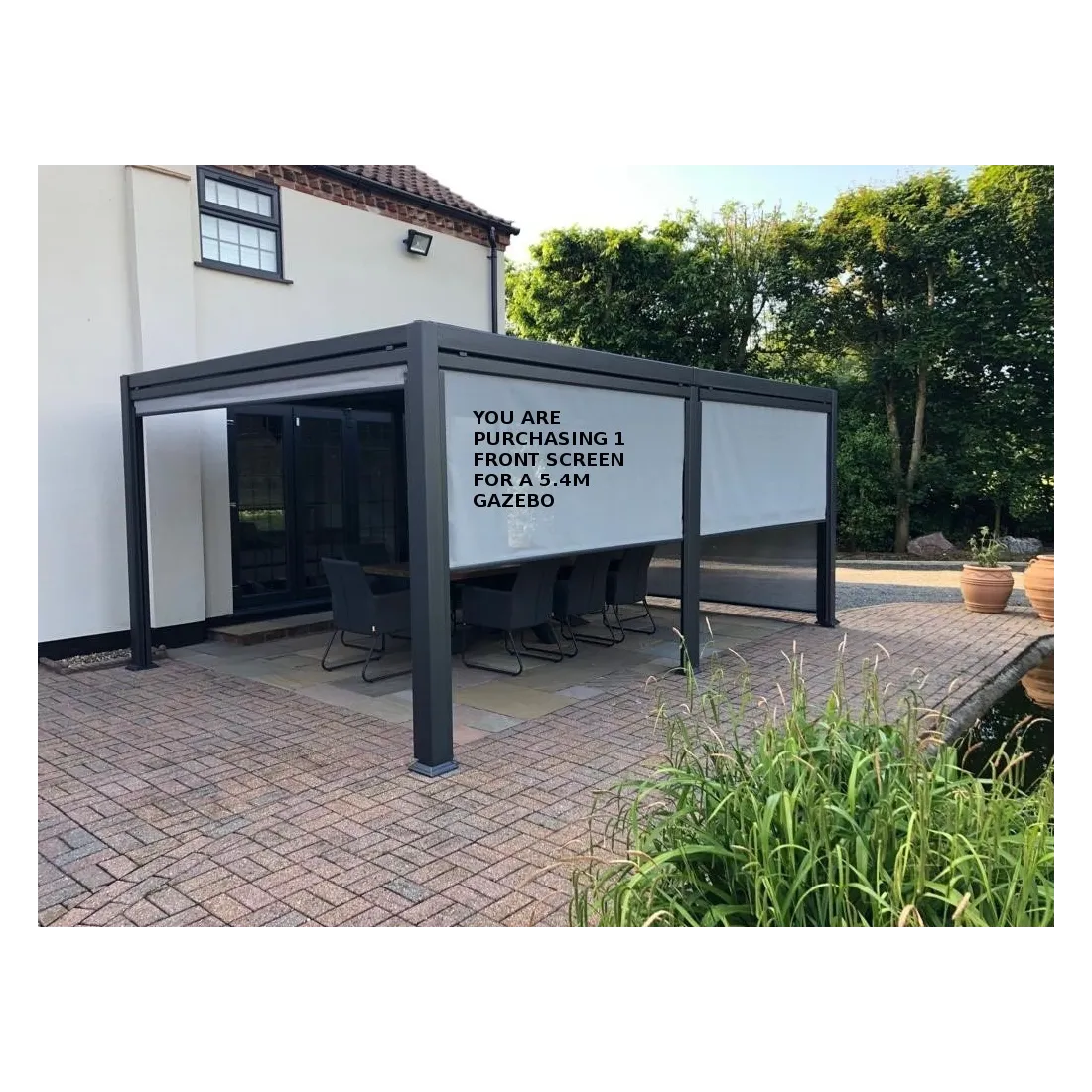 Galaxy Gazebo Front Screen - 5.4M  - 4