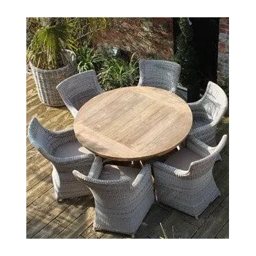 York 6 Chair Round Dining Set