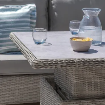 Oxford Deluxe Corner Dining With Rising Table & Armchair